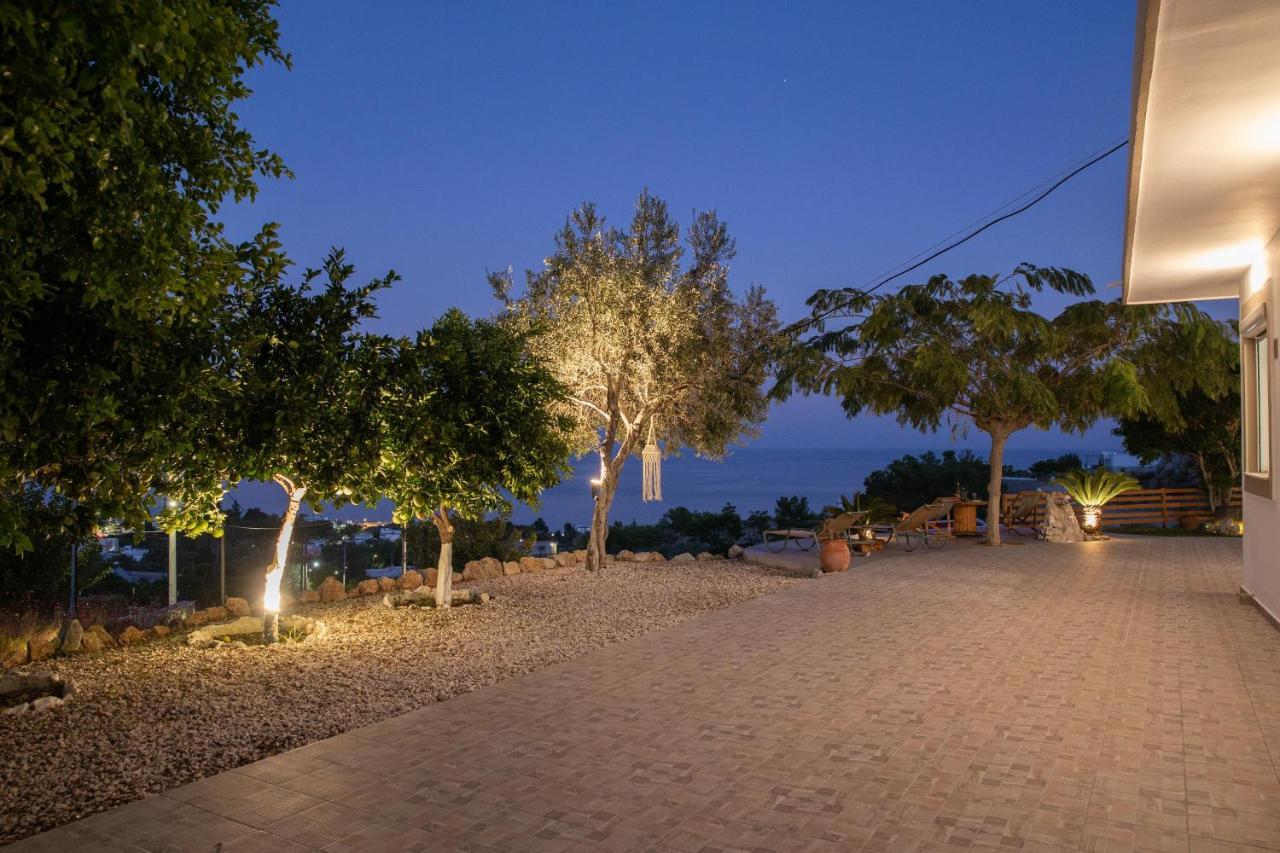 Blue View Stegna House Apartment Archangelos  Bagian luar foto