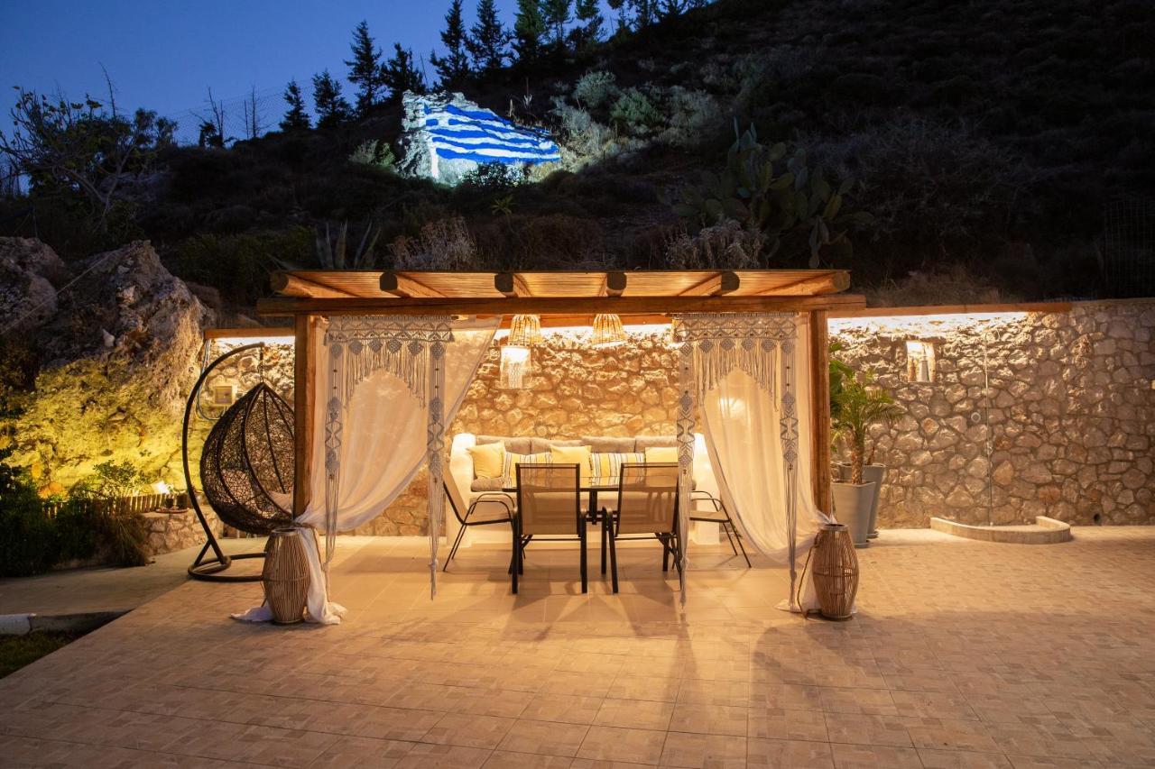 Blue View Stegna House Apartment Archangelos  Bagian luar foto